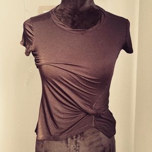 Black Bebe fitted top